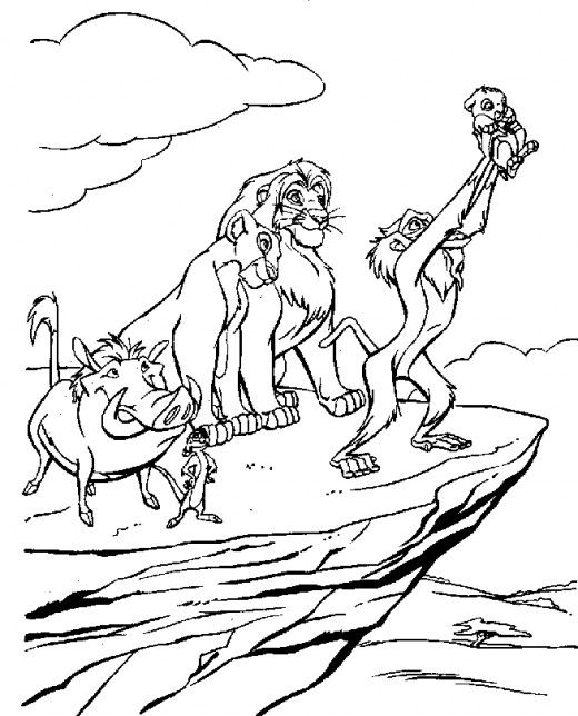Lion King Printable Coloring Pages El Rey Leon, Dibujos Para 520x644 Lion King Printable Coloring Pages El Rey Leon, Dibujos Para