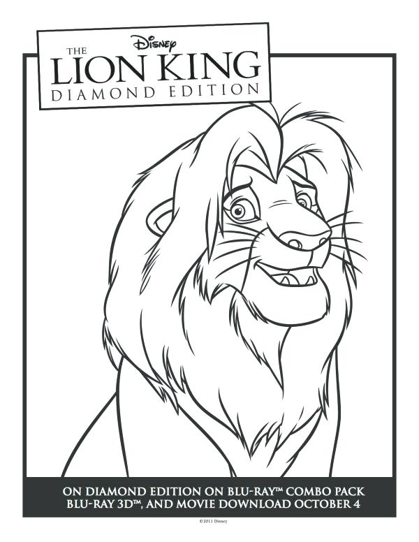 Simba Coloring Page Lion King Printable Coloring Sheet Disney 600x776 Simba Coloring Page Lion King Printable Coloring Sheet Disney