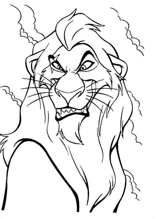 The Lion King Scar Evil Plan Coloring Page Rey Leon 600x843 The Lion King Scar Evil Plan Coloring Page Rey Leon