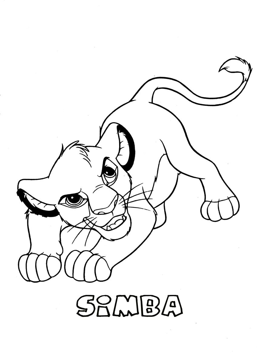 848x1200 Simba4 The Lion King Coloring Page
