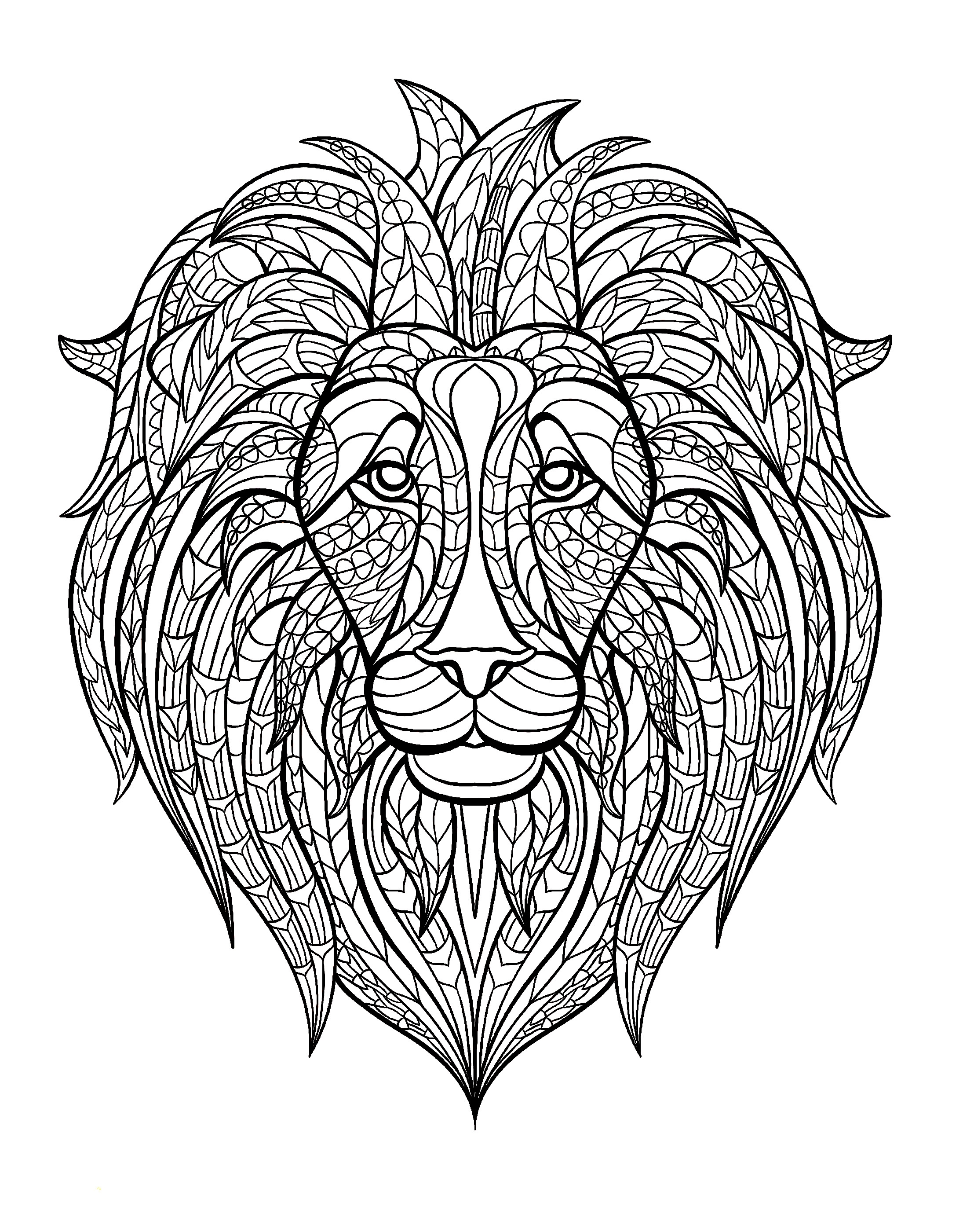 Lion Mandala Coloring Pages at GetColorings.com | Free printable ...