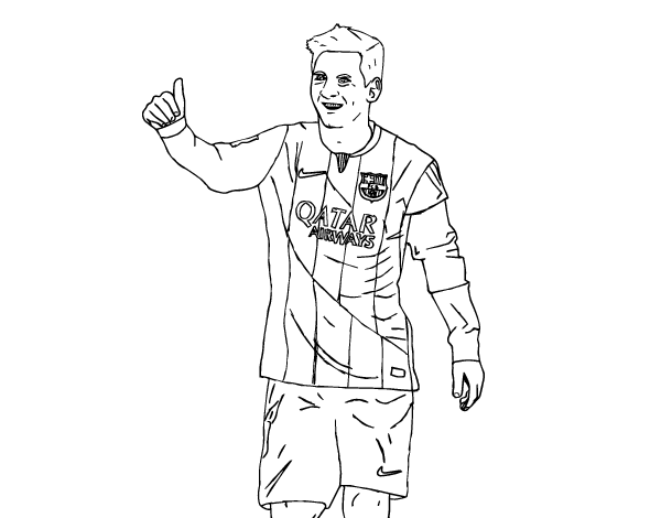 600x470 Messi Coloring Pages Messi Bara Coloring Page Coloringcrew Ideas
