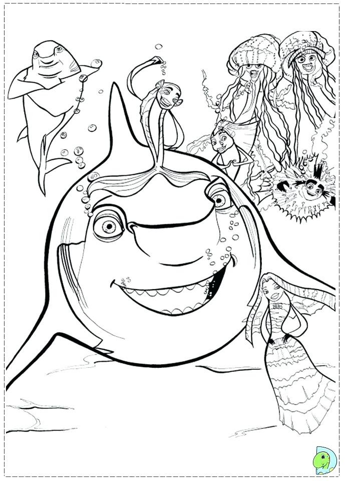 691x960 Lionfish Coloring Page Shark Tale Coloring Colouring Pages