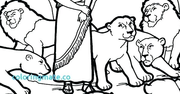 600x315 Free Printable Daniel In Lions Den Coloring Pages A Page Set