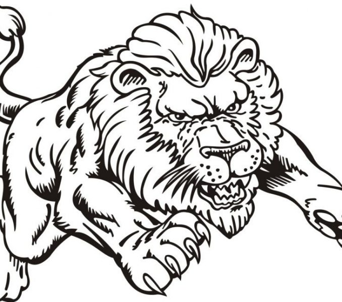 Lions Football Coloring Pages at GetColorings.com | Free printable ...