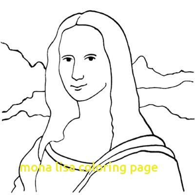 400x400 Mona Lisa Coloring Page With Amazing Mona Lisa Coloring Page 51