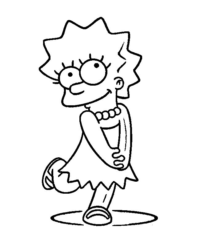 650x747 Lisa Simpson Shy Alice In Wonderland Lisa Simpson