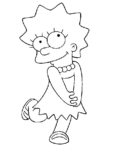 444x560 Simpsons Coloring Pages Coloring Pages To Print