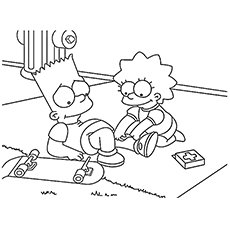 230x230 Top 10 Free Printable Simpsons Coloring Pages Online