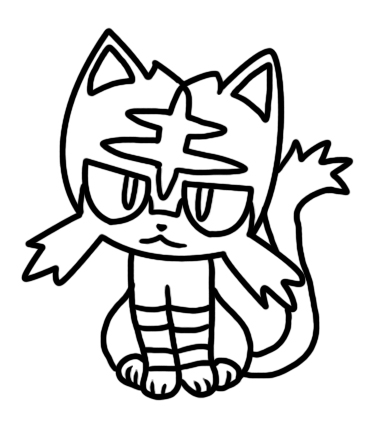 373x424 Litten Coloring Page By Bellatrixie White