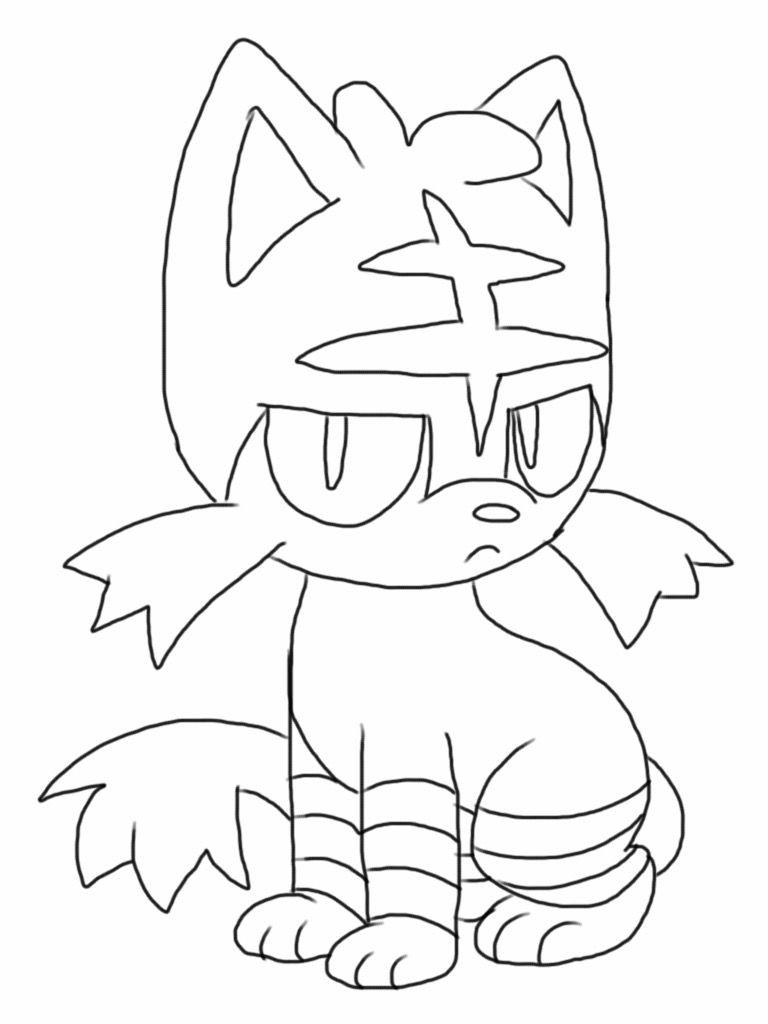 768x1024 Profitable Litten Coloring Pages Pokemon Pdf Bgcentrum