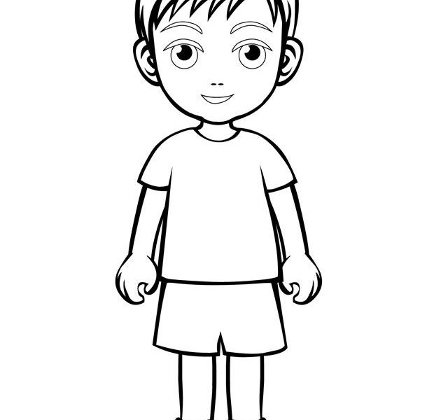 Little Boy Coloring Page Coloring Pages 640x600 Little Boy Coloring Page Coloring Pages