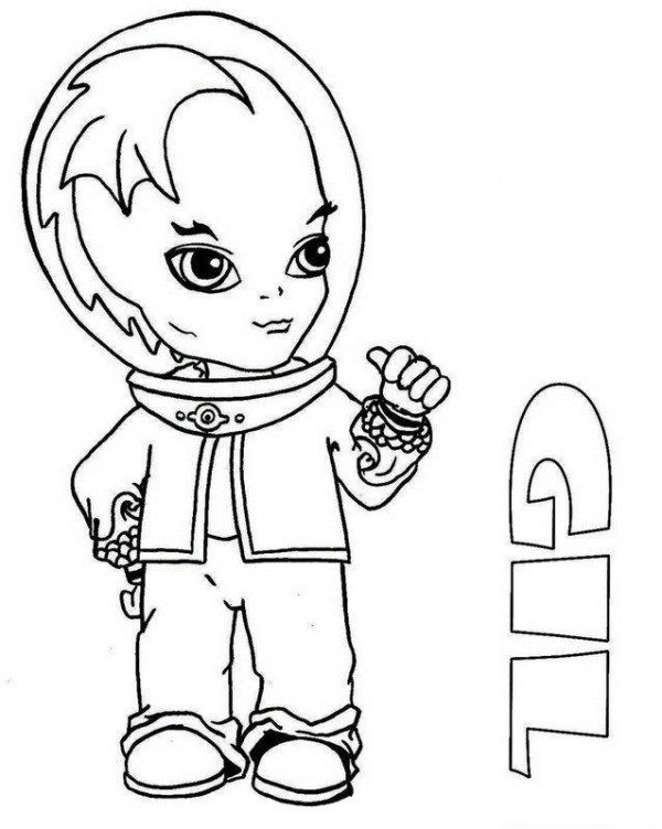 600x752 Gil Webber Little Boy Monster High Coloring Page