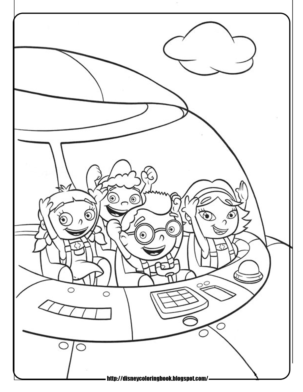 1020x1320 Little Einsteins 4 Free Disney Coloring Sheets Learn To Coloring