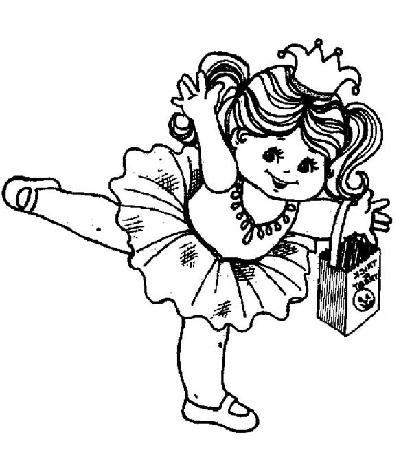 600x680 Little Ballerina Of Halloween Coloring Page Color Luna