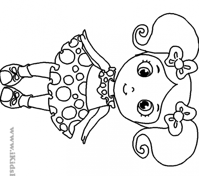 Little Girl Coloring Pages at GetColorings.com | Free printable ...