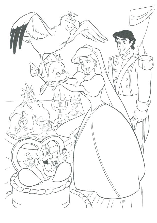 The Little Mermaid 2 Coloring Pages 618x877 The Little Mermaid 2 Coloring Pages