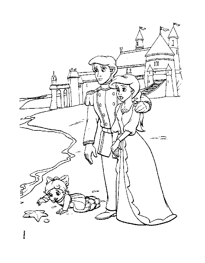 The Little Mermaid 2 Melody Coloring Pages Coloring Page Zone 660x847 The Little Mermaid 2 Melody Coloring Pages Coloring Page Zone
