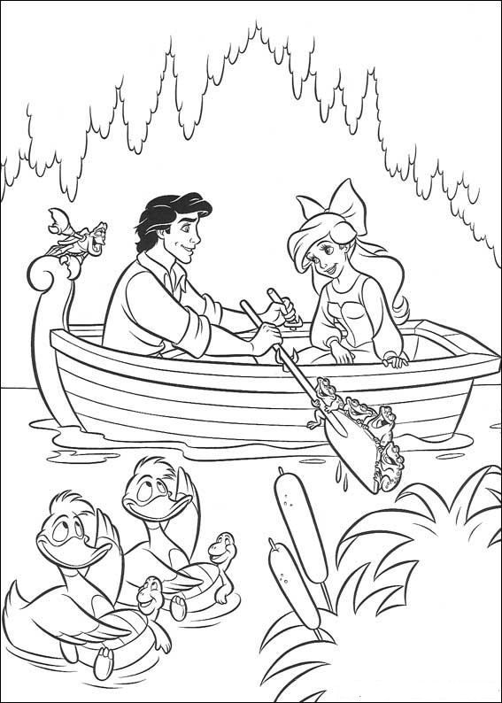 Little Mermaid And Eric Coloring Pages