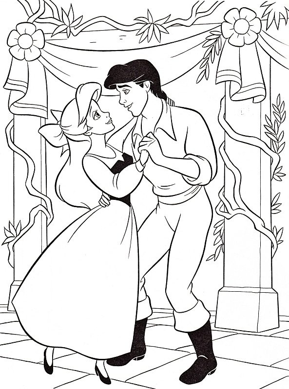 The Little Mermaid Coloring Pages Ariel Ariel's Daughter Shock 593x800 The Little Mermaid Coloring Pages Ariel Ariel's Daughter Shock