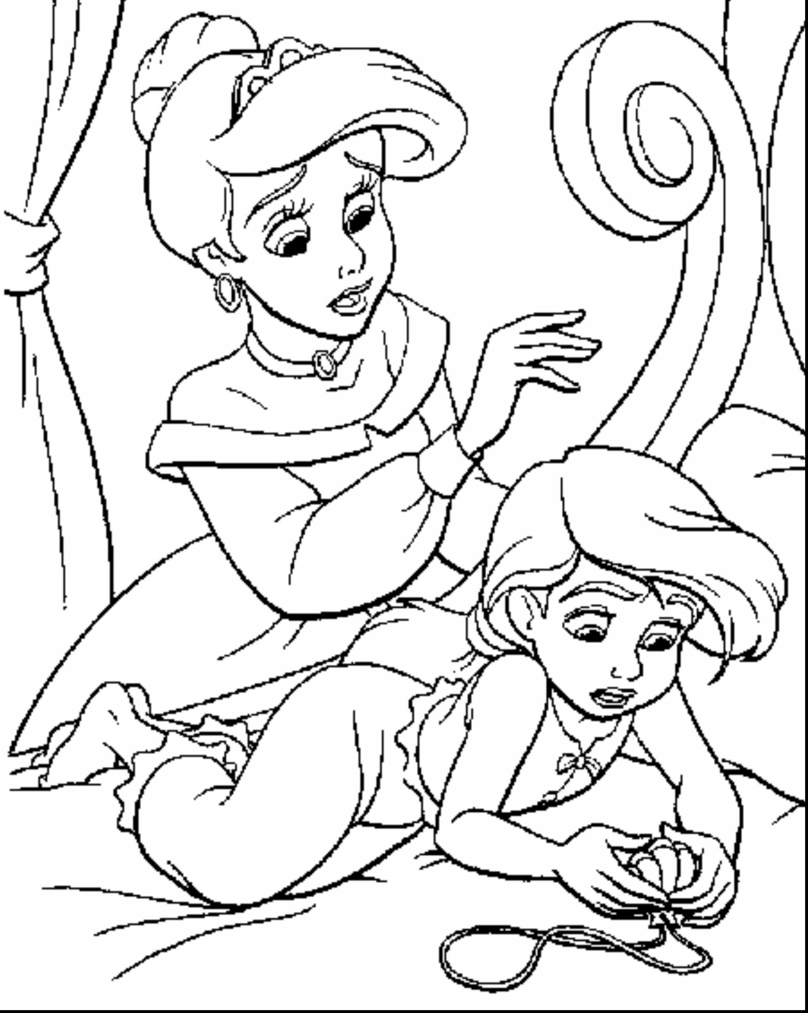 The Little Mermaid Coloring Pages Ariel And Eric Throughout Sheets 2806x3516 The Little Mermaid Coloring Pages Ariel And Eric Throughout Sheets