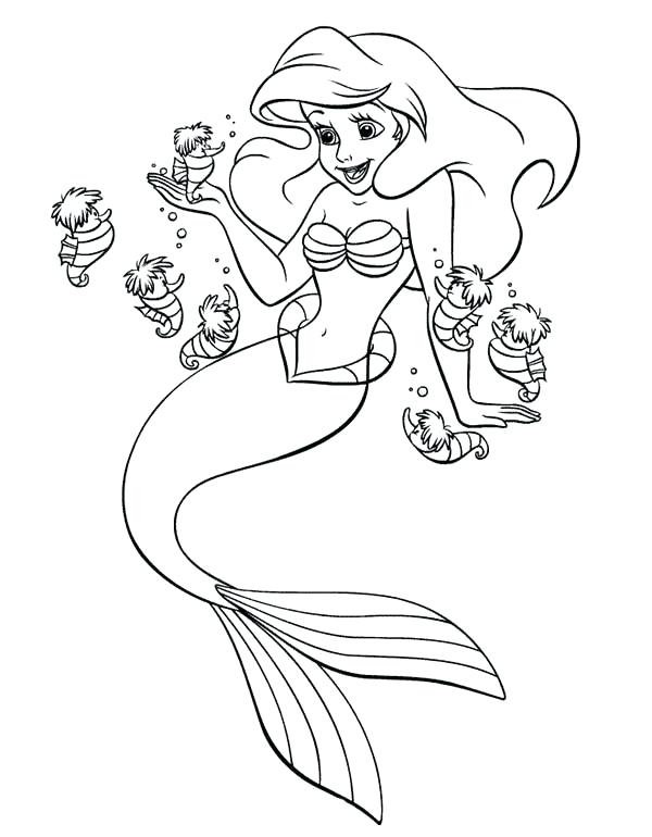 600x770 Little Mermaid Coloring Page Little Mermaid Coloring Pages
