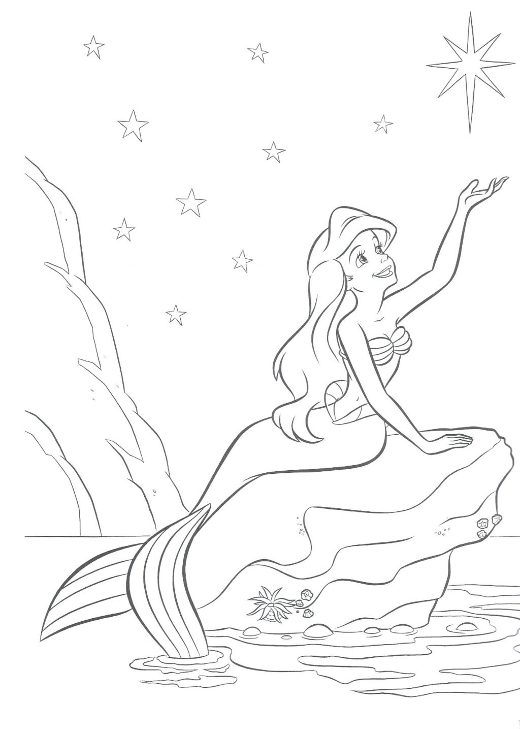 1024x1434 Coloring Pages ~ Mermaids Coloring Pages Download The Little