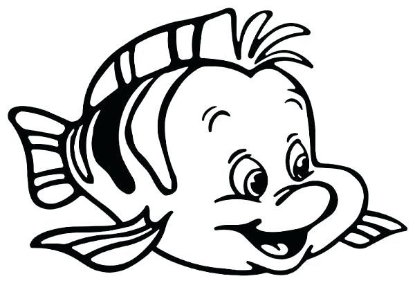 Little Mermaid Flounder Coloring Pages at GetColorings.com | Free ...