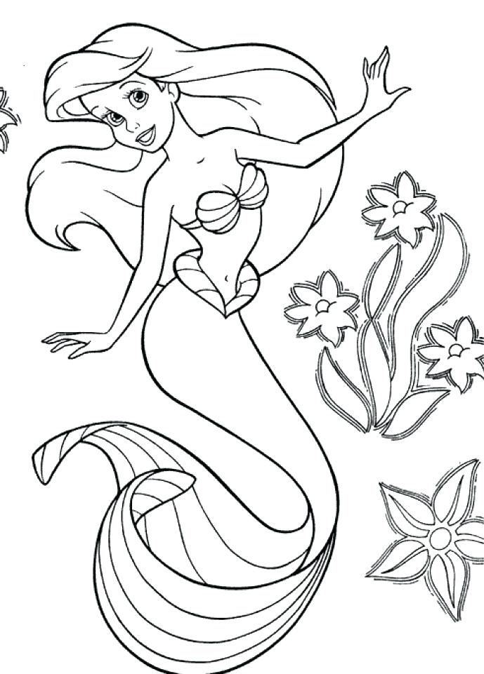 689x960 Little Mermaid Coloring Pages Little Mermaid Coloring Pages
