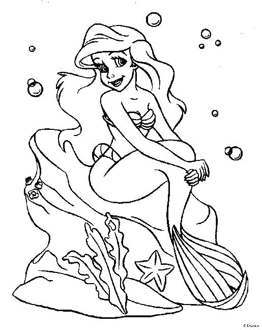 515x648 The Little Mermaid Coloring Pages Online Little Mermaid Coloring