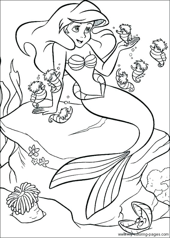 Little Mermaid Printable Coloring Pages Maid Coloring Book Little 567x794 Little Mermaid Printable Coloring Pages Maid Coloring Book Little