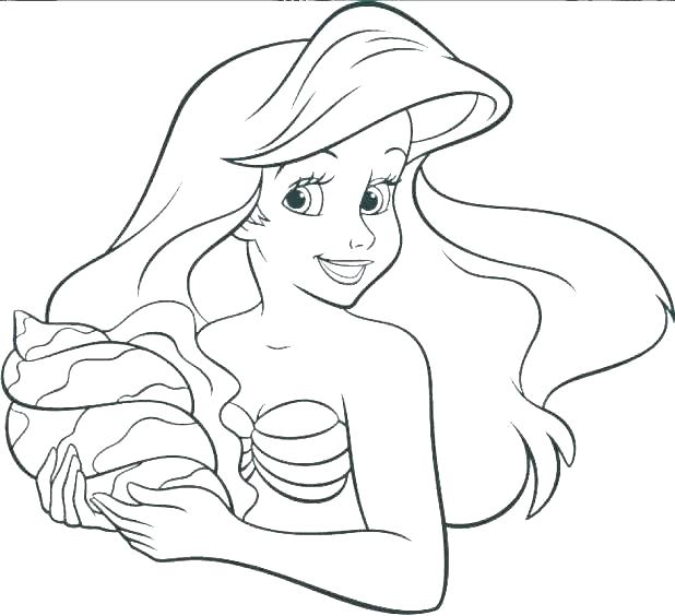 Little Mermaid Printable Coloring Pages Mermaid Printable Coloring 618x564 Little Mermaid Printable Coloring Pages Mermaid Printable Coloring