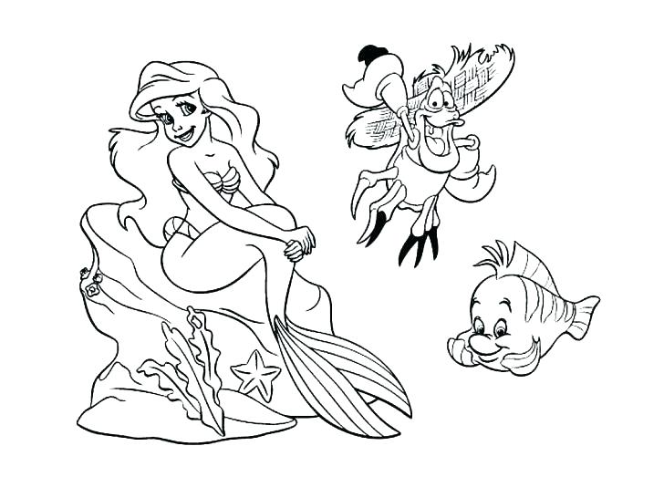 Mermaid Coloring Pages For Adults Together With Little Mermaid 728x523 Mermaid Coloring Pages For Adults Together With Little Mermaid