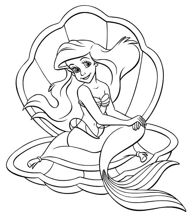 Little Mermaid Printable Coloring Pages 660x751 Little Mermaid Printable Coloring Pages