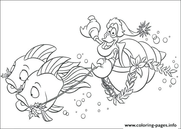 Sebastian Coloring Pages Riding Fishes Little Mermaid Coloring 630x450 Sebastian Coloring Pages Riding Fishes Little Mermaid Coloring