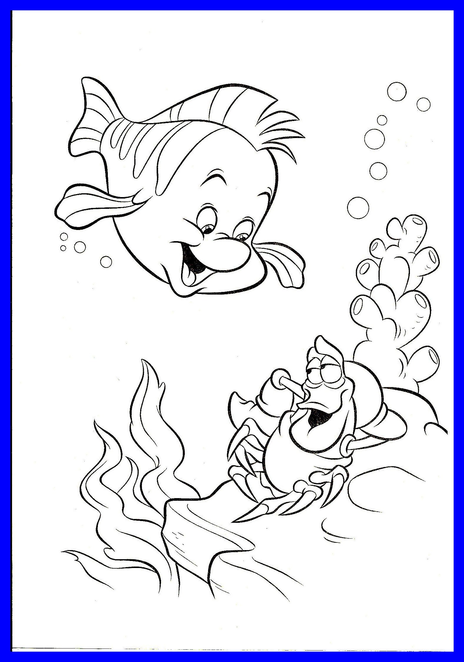 Astonishing Flounder And Sebastian Coloring Calms Me Needle 1579x2254 Astonishing Flounder And Sebastian Coloring Calms Me Needle