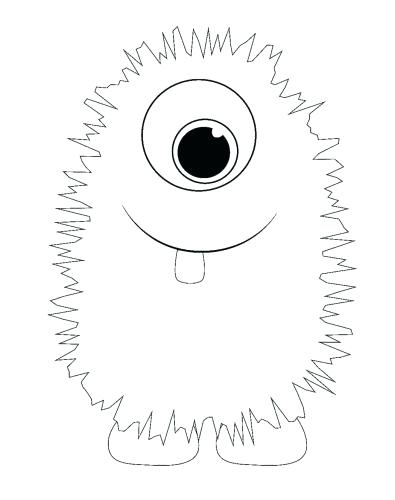 395x500 Cute Monster Coloring Pages Medium Size Of Cute Monster Coloring