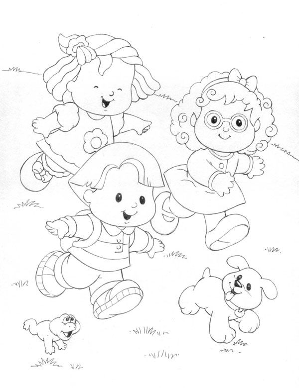 Little People Coloring Pages Para Colorear People 600x780 Little People Coloring Pages Para Colorear People