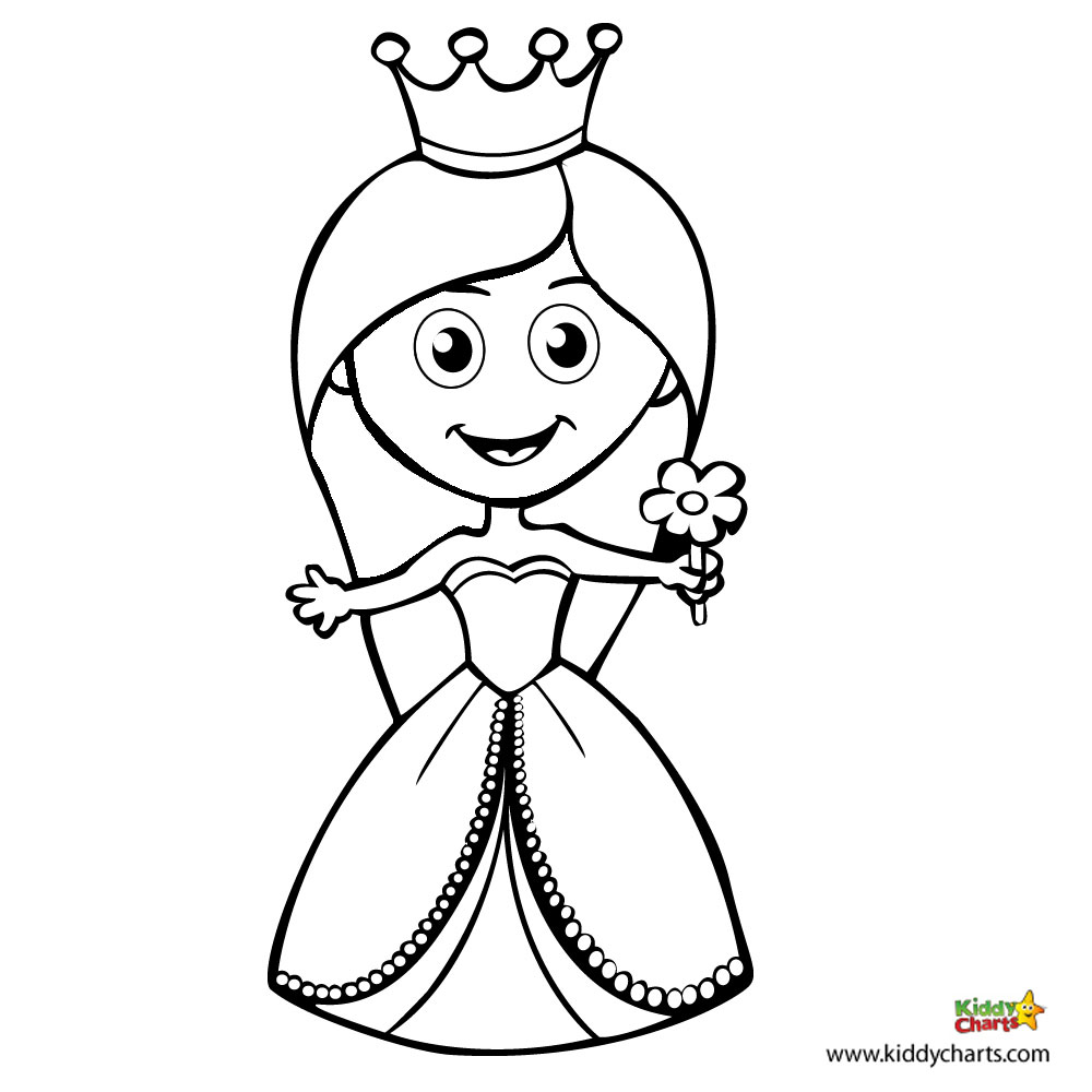 Little Princess Coloring Pages Download And Print For Free Little 1000x1000 Little Princess Coloring Pages Download And Print For Free Little