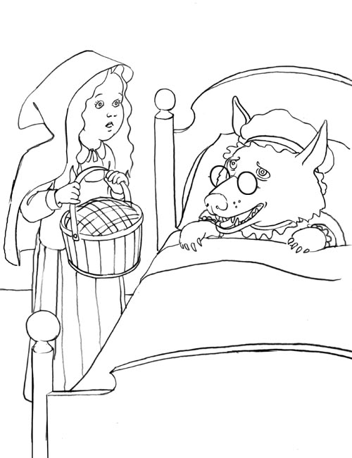 Little Red Riding Hood Coloring Pages