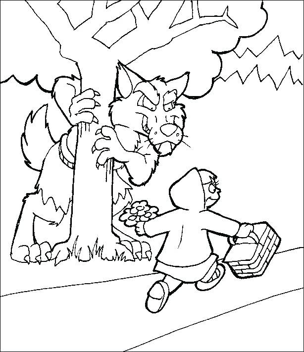 614x711 Little Red Riding Hood Coloring Pages Coloring Pages Little Red