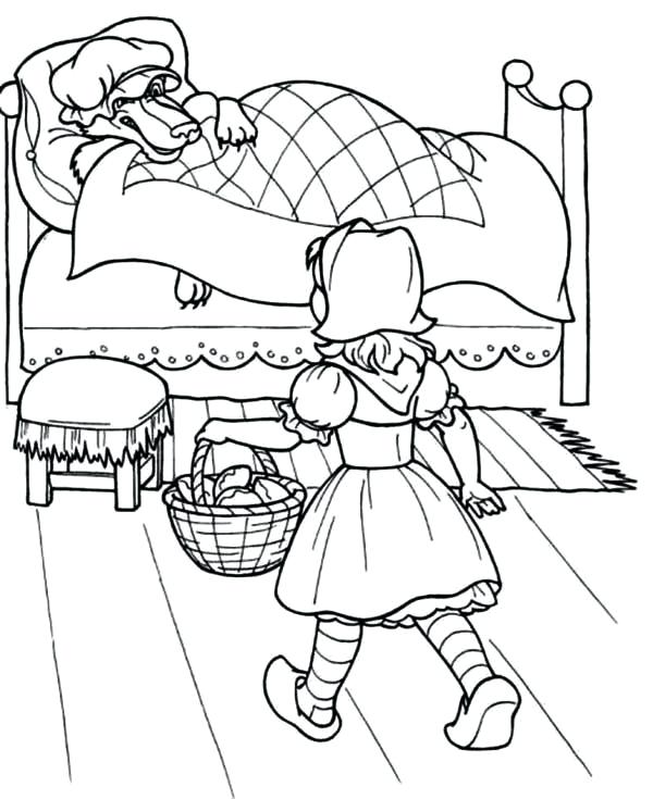 Little Red Riding Hood Coloring Pages at GetColorings.com | Free ...
