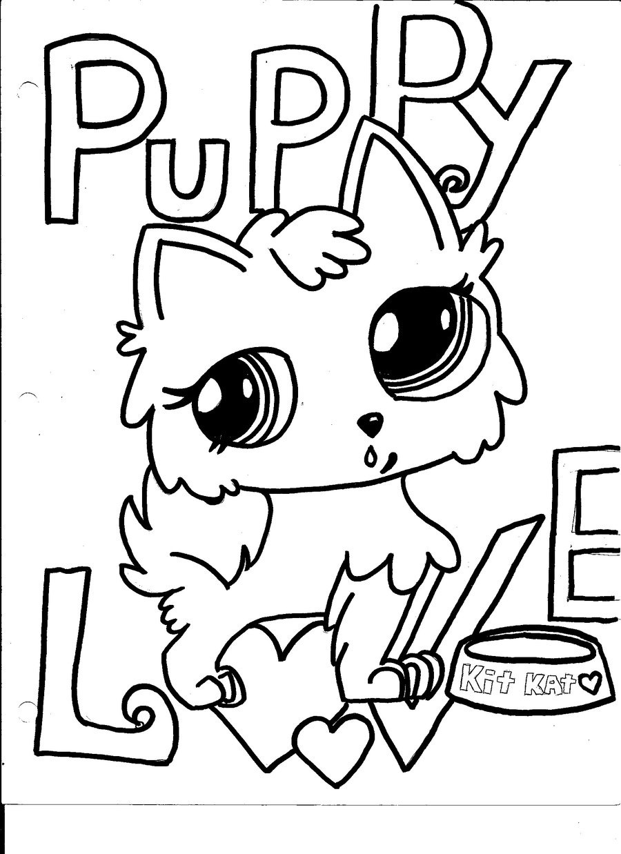 Lps Cat Coloring Pages Free 900x1238 Lps Cat Coloring Pages Free