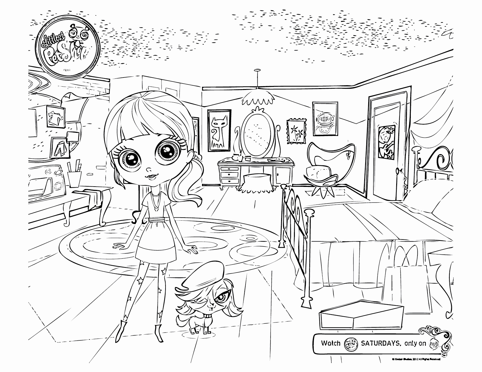 1584x1224 Littlest Pet Shop Coloring Pages Awesome Pet Shop Coloring Pages