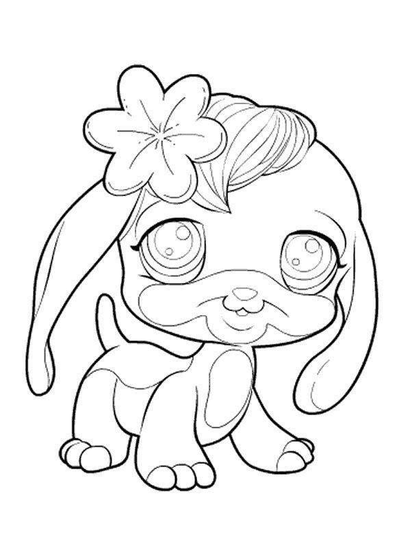 Coloring Page Littlest Pet Shop 580x800 Coloring Page Littlest Pet Shop