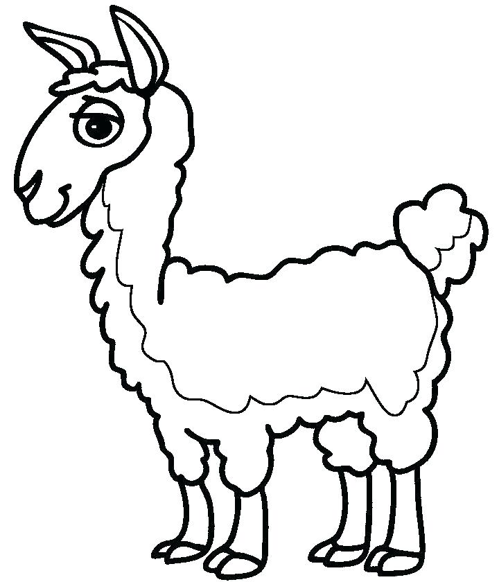 Llama Coloring Page at GetColorings.com | Free printable colorings ...