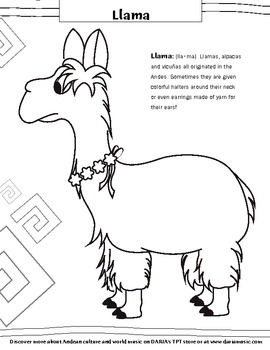 Free Llama Coloring Page To Use With A Llama In The Family, Used 270x350 Free Llama Coloring Page To Use With A Llama In The Family, Used