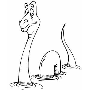 Loch Ness Monster Coloring Sheet 300x300 Loch Ness Monster Coloring Sheet