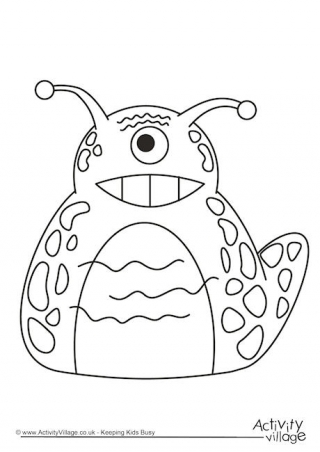 Monster Colouring Pages 320x452 Monster Colouring Pages
