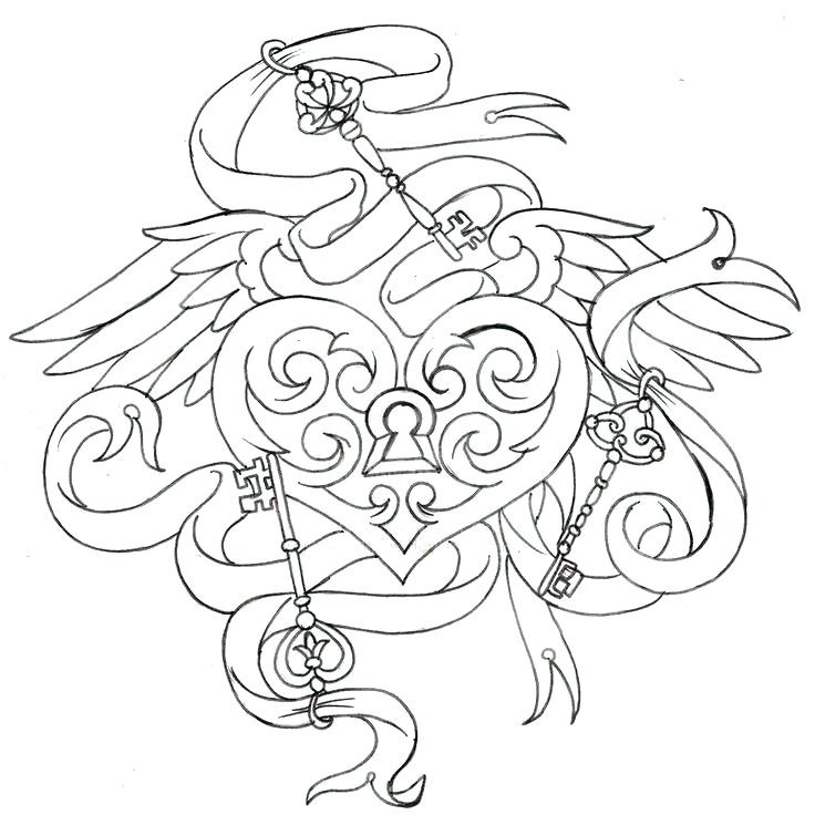 Lock Coloring Page